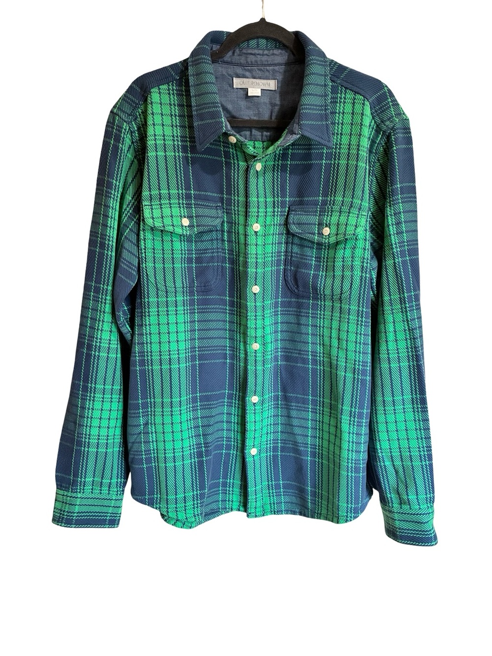 Outerknown Long Sleeve Plaid Button Up Shirt